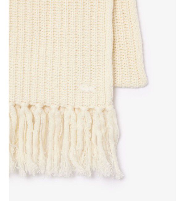 LACOSTE「エッセンシャルウールニットマフラー」|マフラー|