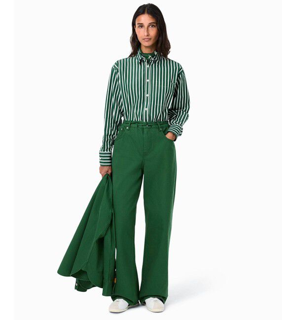 LACOSTE「イージーワイドストレートデニムパンツ」|デニム|