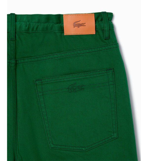 LACOSTE「イージーワイドストレートデニムパンツ」|デニム|