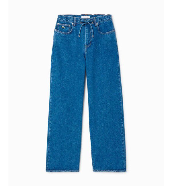 LACOSTE「イージーワイドストレートデニムパンツ」|デニム|