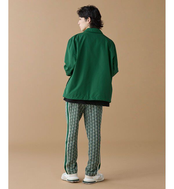 LACOSTE「撥水 リバーシブルコーチジャケット 無地&times;総柄」|ブルゾン・スタジャン|