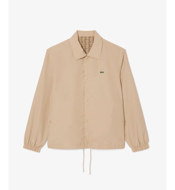 LACOSTE「撥水 リバーシブルコーチジャケット 無地&times;総柄」|ブルゾン・スタジャン|