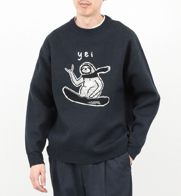 NOLLEY'S goodman「【STONEWOLD】 Yei ウォッシャブル CN 25AW」|ニット・セーター|ネイビー