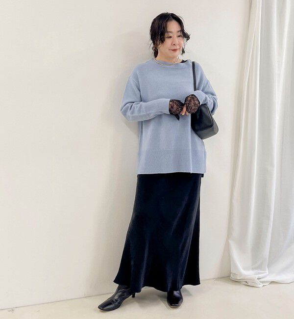 NOLLEY'S「ウォッシャブルフィブリルサテンバイヤススカート」|フレア|