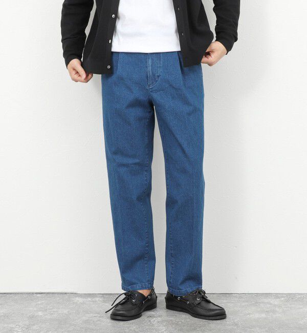 NOLLEY'S goodman「デニムストレッチ ワイドジャスト丈PT 26SS」|デニム|