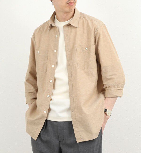 NOLLEY'S goodman「ダブルポケットオーバーシャツ 26SS」|シャツ・ブラウス|ベージュ