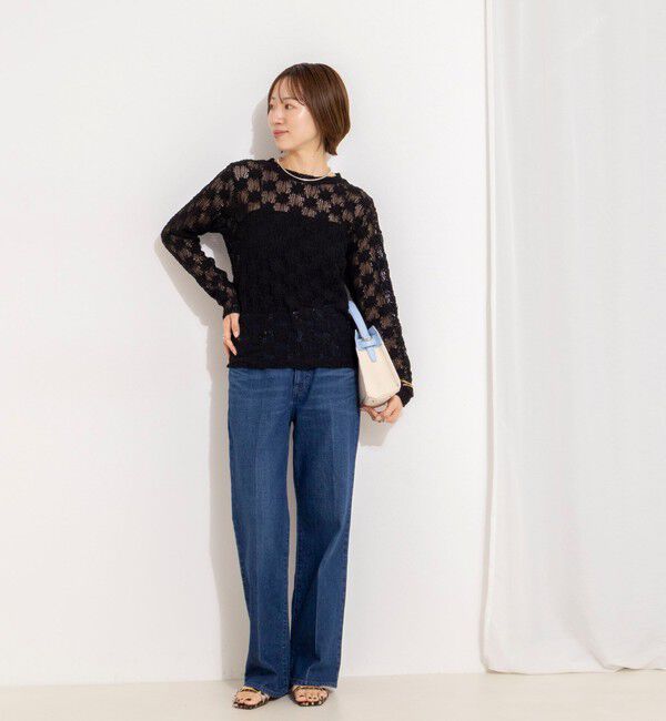 NOLLEY'S「ウォッシャブルレースロンT」|Tシャツ・カットソー|