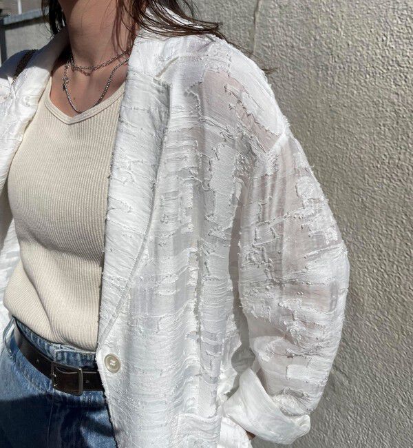 fredy emue「シアージャガードシャツジャケット」|テーラードジャケット|