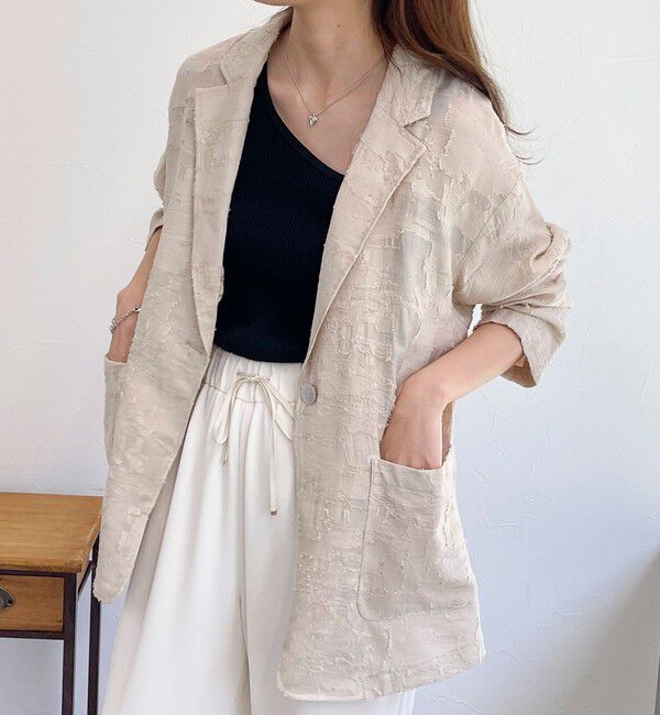 fredy emue「シアージャガードシャツジャケット」|テーラードジャケット|