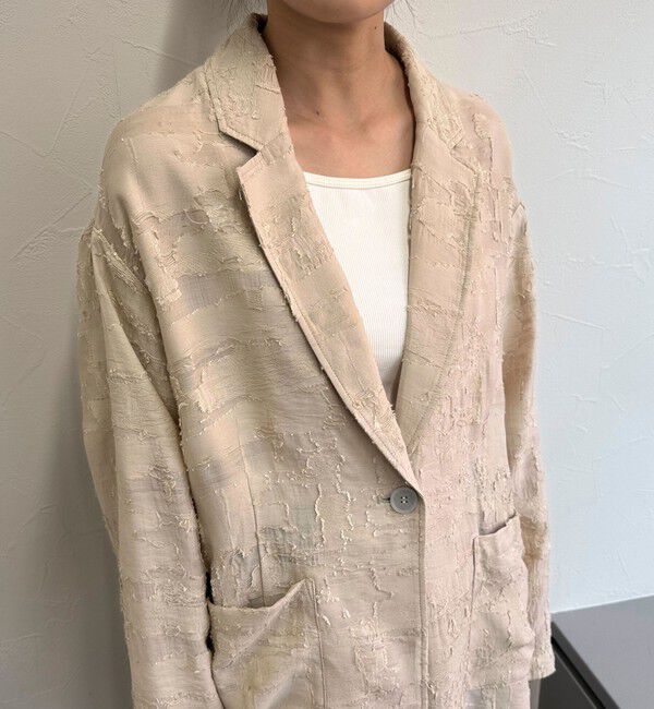 fredy emue「シアージャガードシャツジャケット」|テーラードジャケット|