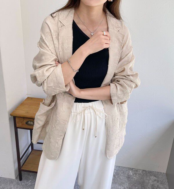 fredy emue「シアージャガードシャツジャケット」|テーラードジャケット|