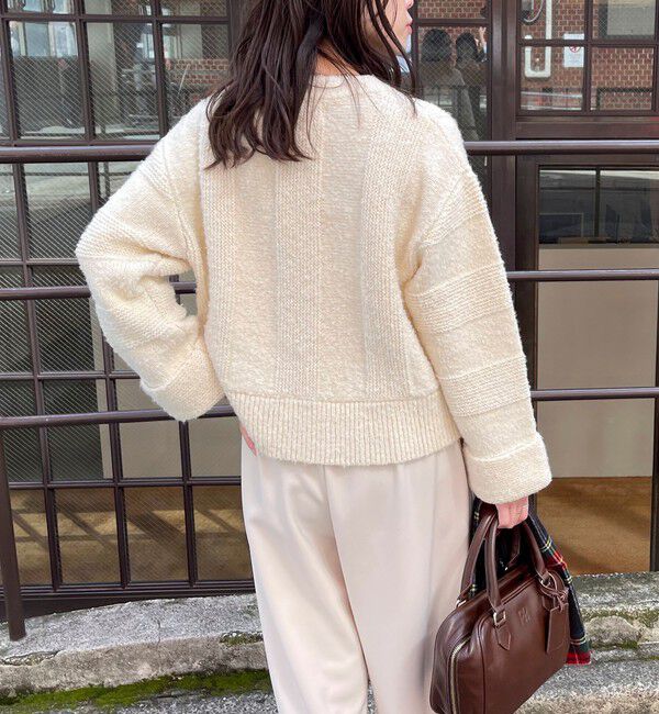 fredy emue「ブークレニットVネックプルオーバー」|ニット・セーター|