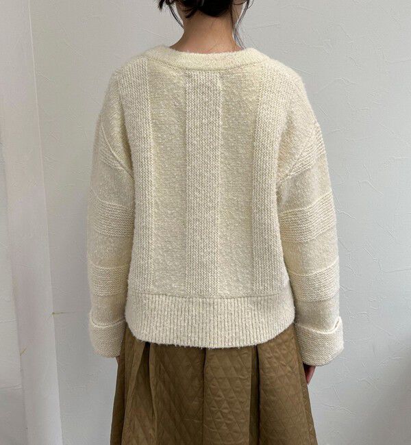 fredy emue「ブークレニットVネックプルオーバー」|ニット・セーター|