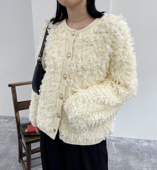 fredy emue「ニットフリンジカーディガン」|カーディガン|