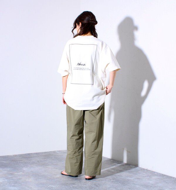 GLOSTER「【NANGA&times;GLOSTER】別注 ワンポイントロゴ刺繍 バックプリントTシャツ」|Tシャツ・カットソー|