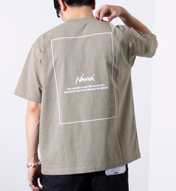 GLOSTER「【NANGA&times;GLOSTER】別注 ワンポイントロゴ刺繍 バックプリントTシャツ」|Tシャツ・カットソー|ミントグリーン