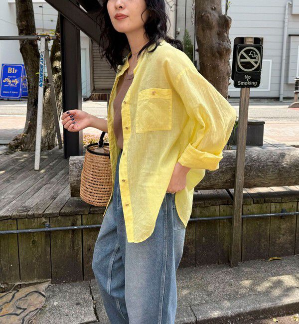 fredy emue「ラミーバンドカラーシャツ」|シャツ・ブラウス|