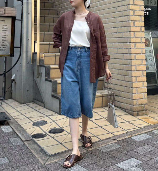 fredy emue「ラミーバンドカラーシャツ」|シャツ・ブラウス|