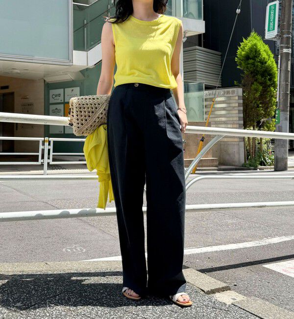 fredy emue「リネン混ノースリーブニットプルオーバー」|タンクトップ|