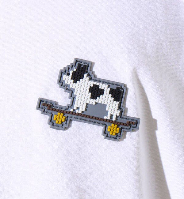 GLOSTER「【GLOSTER/グロスター】デジブル 七分袖Tシャツ ドット刺繍」|Tシャツ・カットソー|