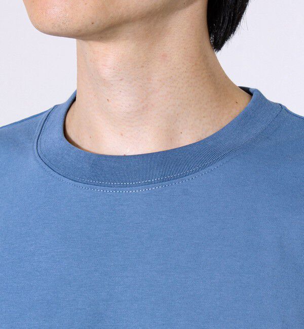 GLOSTER「【GLOSTER/グロスター】デジブル 七分袖Tシャツ ドット刺繍」|Tシャツ・カットソー|