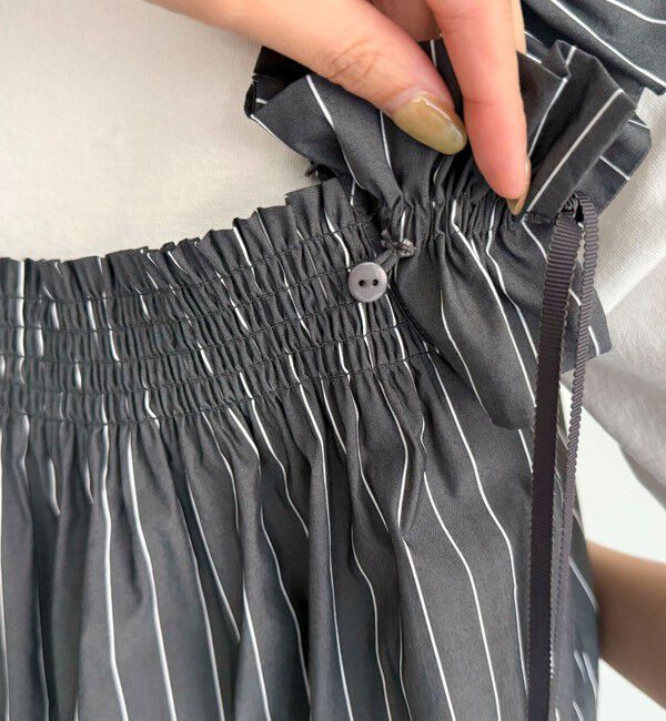 fredy emue「マルチウェイストライプノースリーブブラウス」|シャツ・ブラウス|