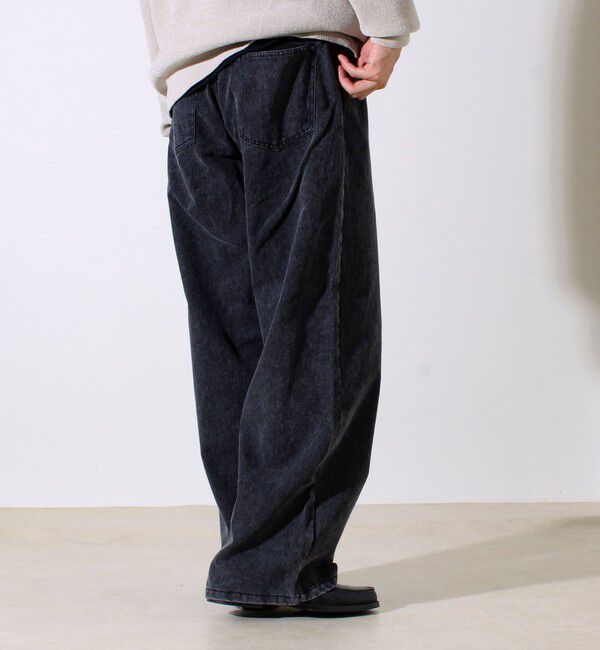 GLOSTER「【ワイド好き必見】ダック地 ワイドシルエットパンツ」|チノ|