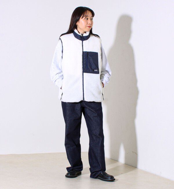 GLOSTER「【2WAYで着回せる】【UNISEX】GLOSTER配色別注 TAIONボア&times;ダウンベスト」|ダウンベスト・ベスト|