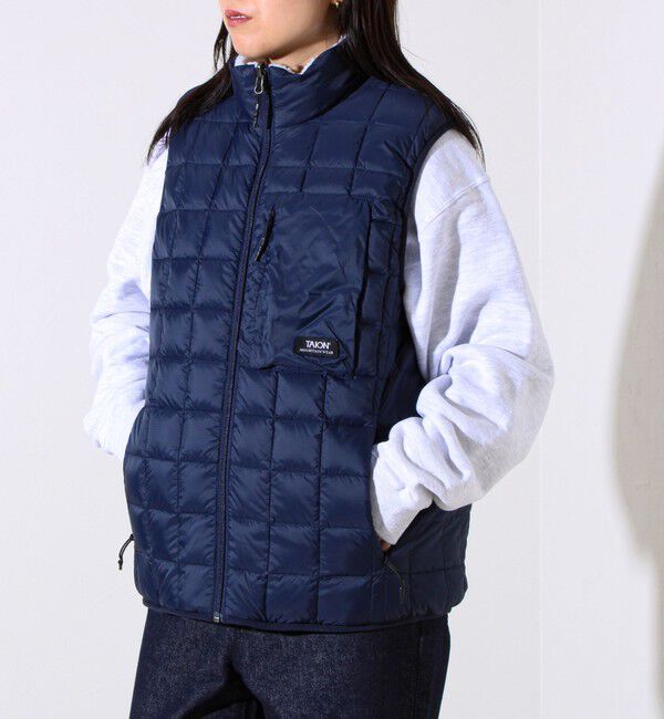 GLOSTER「【2WAYで着回せる】【UNISEX】GLOSTER配色別注 TAIONボア&times;ダウンベスト」|ダウンベスト・ベスト|
