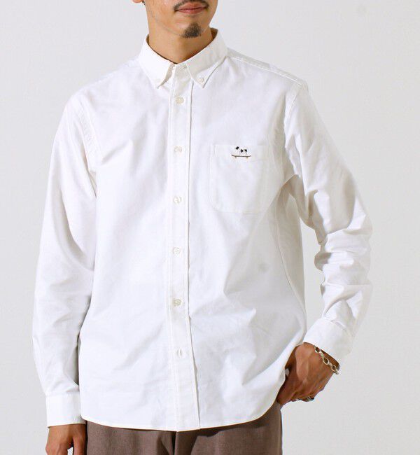 GLOSTER「【定番&times;遊び心】フレブル刺繍BDシャツ 無地/クレイジーパターン」|シャツ・ブラウス|