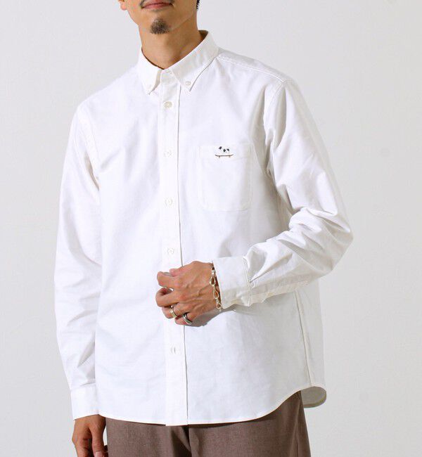 GLOSTER「【定番&times;遊び心】フレブル刺繍BDシャツ 無地/クレイジーパターン」|シャツ・ブラウス|