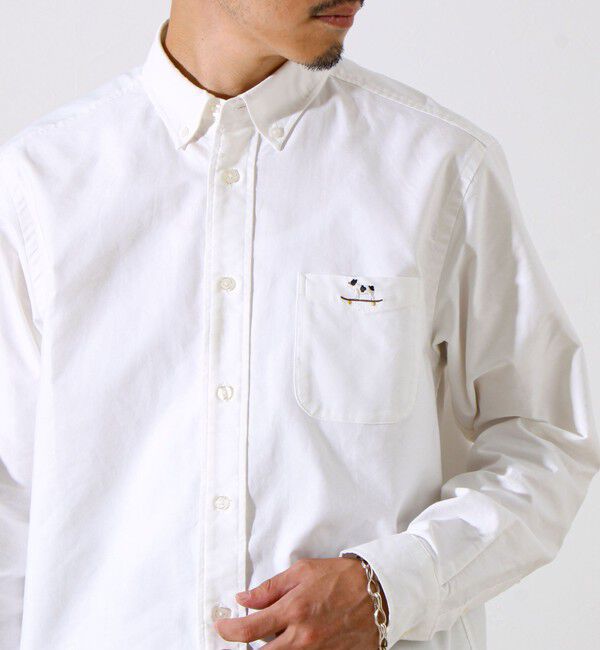 GLOSTER「【定番&times;遊び心】フレブル刺繍BDシャツ 無地/クレイジーパターン」|シャツ・ブラウス|