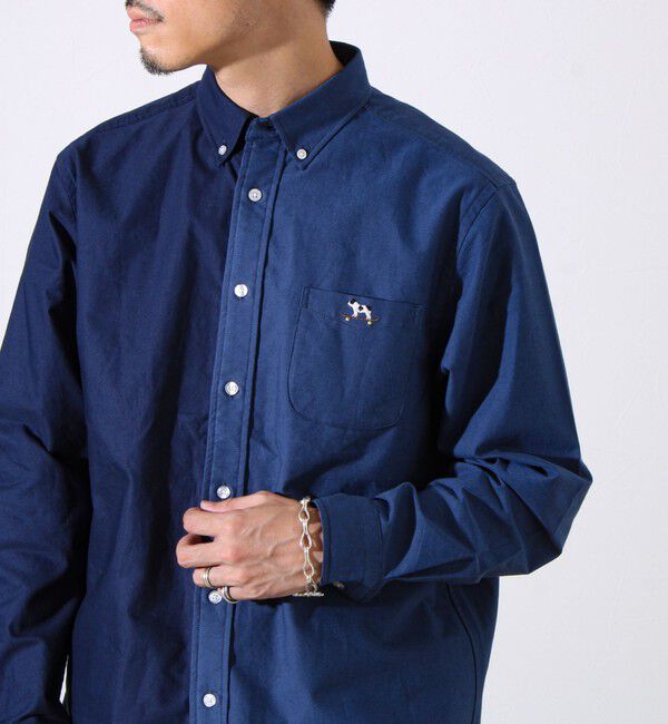 GLOSTER「【定番&times;遊び心】フレブル刺繍BDシャツ 無地/クレイジーパターン」|シャツ・ブラウス|