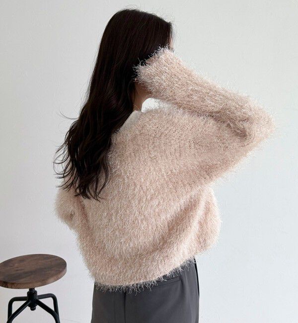 fredy emue「ポリフェザーニットボレロ」|カーディガン|