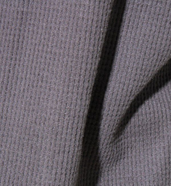GLOSTER「【レイヤードに最適】起毛ワッフル 裾ドロストロンT」|Tシャツ・カットソー|