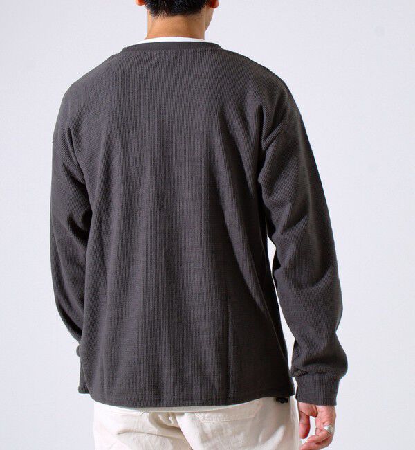 GLOSTER「【レイヤードに最適】起毛ワッフル 裾ドロストロンT」|Tシャツ・カットソー|