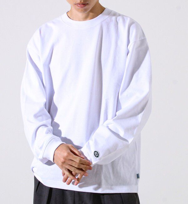 GLOSTER「【6色展開/UNISEX/ベーシック】【DISCUS】USA綿ブレンド ヘビーウエイトロンT」|Tシャツ・カットソー|ホワイト