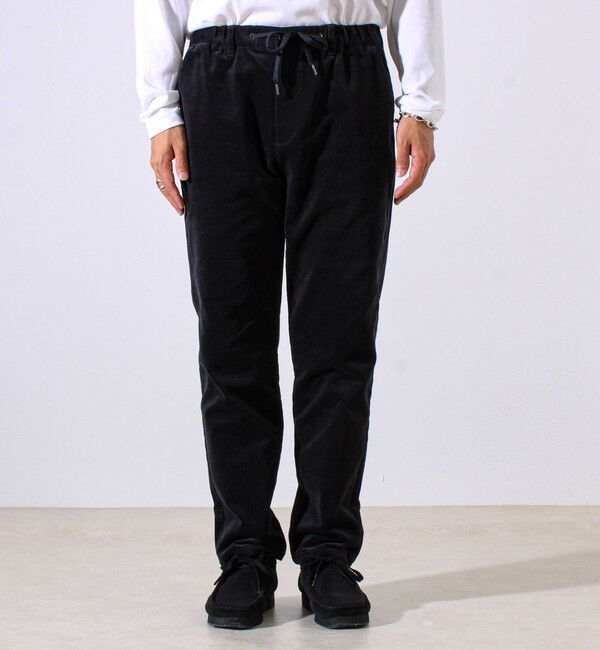 GLOSTER「【あったか快適なのに上品見え】コール裏フリースストレッチイージーパンツ」|チノ|