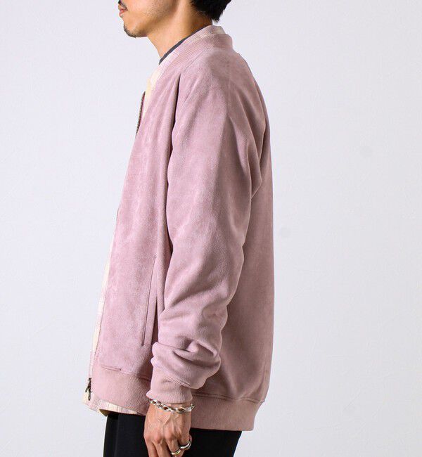 GLOSTER「【秋の新定番】フェイクスエードMA-1ジップブルゾン」|ブルゾン・スタジャン|