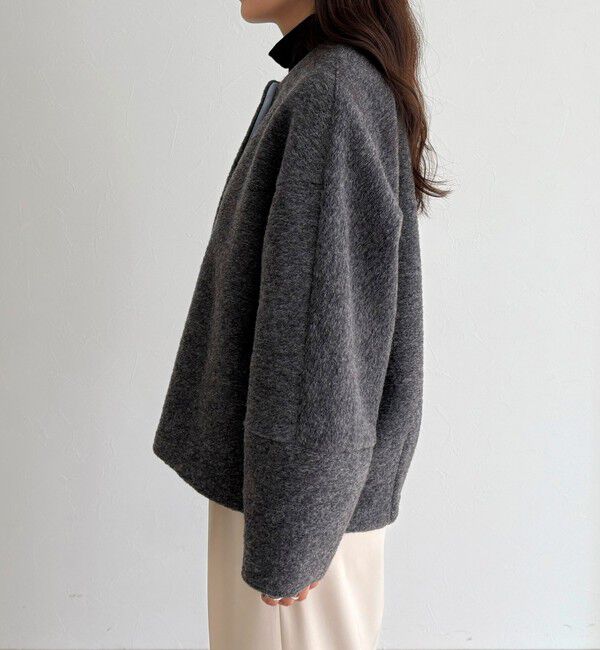 fredy emue「イタリアンエアリーノーカラーブルゾン」|ブルゾン・スタジャン|