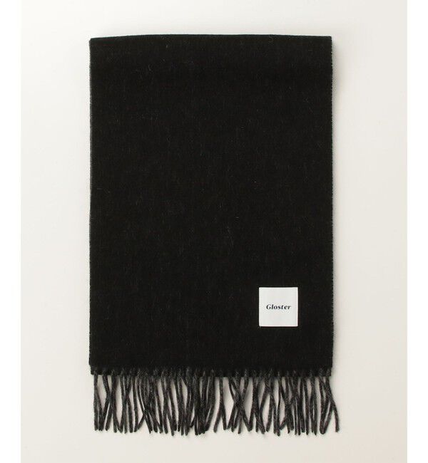 GLOSTER「【カシミヤブレンド】ウールリバーシブルソリッドマフラー」|マフラー|