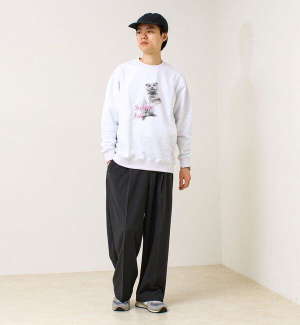 GLOSTER「【MY PET】クルーネックプリントスウェット」|スウェット・ジャージ|