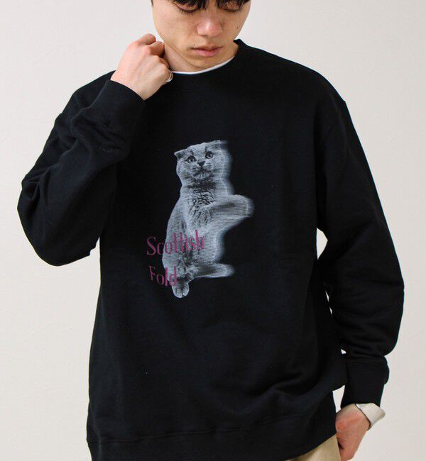 GLOSTER「【MY PET】クルーネックプリントスウェット」|スウェット・ジャージ|ブラック系その他3
