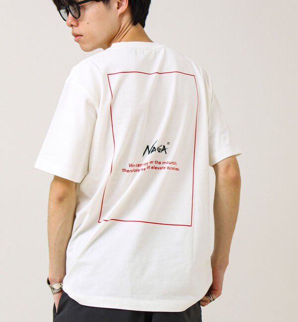 GLOSTER「【NANGA&times;GLOSTER】別注① Rect Backprint Tee」|Tシャツ・カットソー|