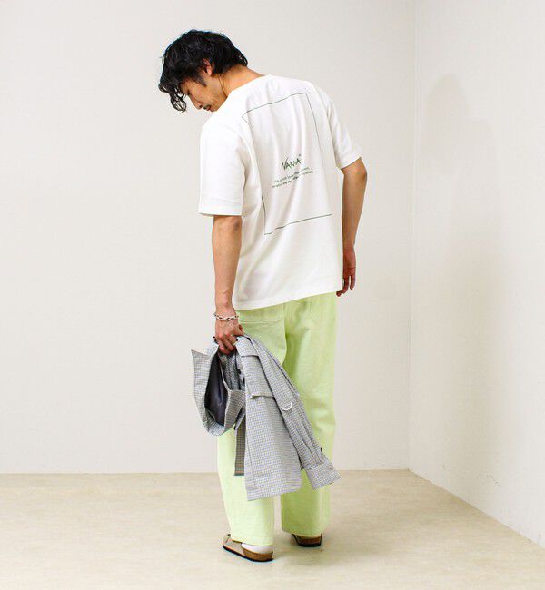 GLOSTER「【NANGA&times;GLOSTER】別注① Rect Backprint Tee」|Tシャツ・カットソー|