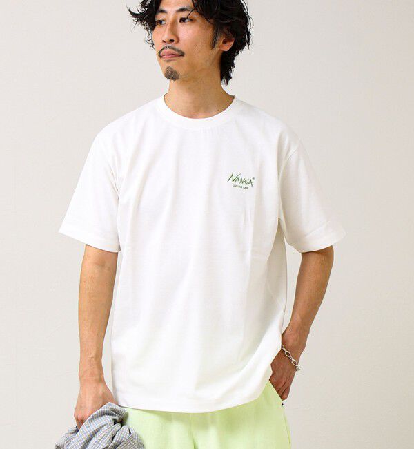 GLOSTER「【NANGA&times;GLOSTER】別注① Rect Backprint Tee」|Tシャツ・カットソー|