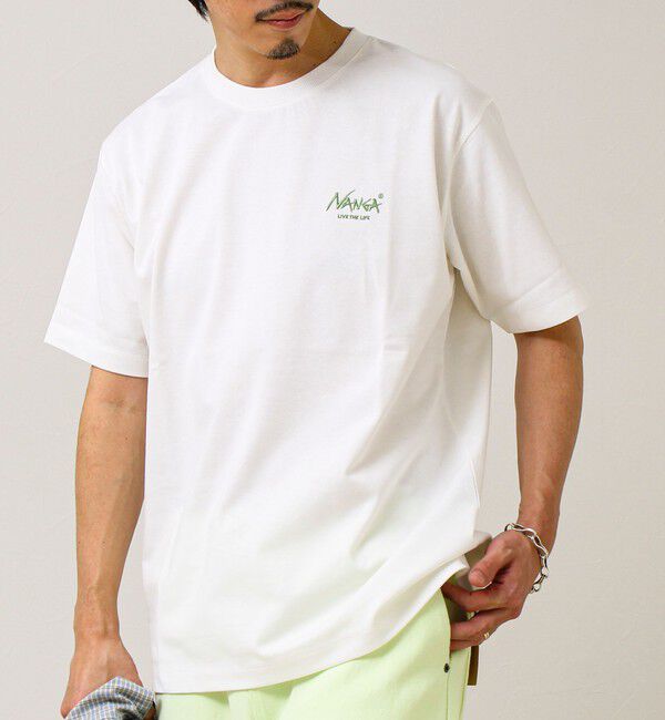 GLOSTER「【NANGA&times;GLOSTER】別注① Rect Backprint Tee」|Tシャツ・カットソー|