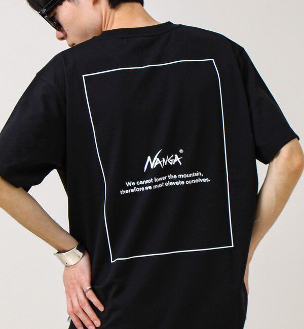 GLOSTER「【NANGA&times;GLOSTER】別注① Rect Backprint Tee」|Tシャツ・カットソー|