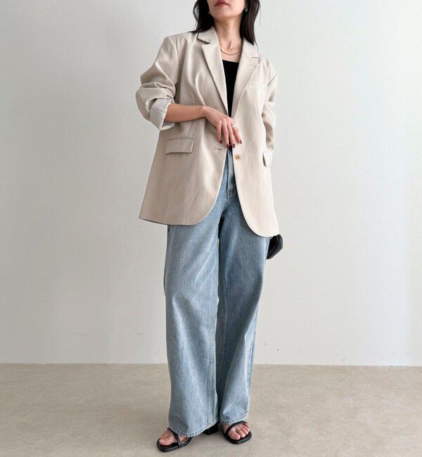 fredy emue「リネン混ラチネオーバージャケット」|テーラードジャケット|