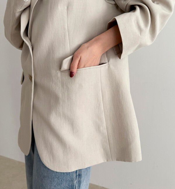 fredy emue「リネン混ラチネオーバージャケット」|テーラードジャケット|